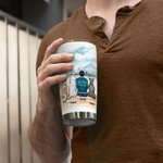 Henkilökohtainen Fur Mama / Papa 20 oz ruostumattomasta teräksestä valmistettu lasipannu, jossa on nimi Täydellinen syntymäpäiväjoululahja lemmikkieläinten ystäville