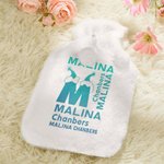 Borsa termica personalizzata con coperchio carino Scaldaletto con nome e iniziali Regalo di Natale di compleanno per bambini