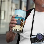 Personalised Life Is Better with Dog 20oz Stainless Steel Tumbler with Name Pet Love Theme Coffee Cup Birthday Christmas Gift for Dog Lovers