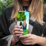 Personalized Dog Mom/Dad 20 oz Stainless Steel Tumbler with Name Birthday Christmas Gift for Dog Lovers