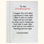 Personalized Love Letter Blanket Letter Paper Sofa Blanket Couple Family Keepsake Anniversary Christmas Gift for Dad Mom Grandparents Children