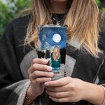 Henkilökohtainen Life Is Better with Fur Baby 20 oz ruostumattomasta teräksestä valmistettu lasipullo, jossa on nimi Täydellinen syntymäpäivä koiran ystäville