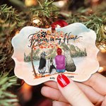 Personnalisé Forever In My Heart Autumn Love Irregular Shape Ceramic Ornament Christmas Memorial Gift for Pet Lover Owner