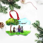 Gepersonaliseerd Once By My Side Forever In My Heart Pets Irregular Shape Ceramic Ornament Kerstcadeau voor vrienden