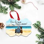 Personalised Forever In My Heart Irregular Shape Ceramic Ornament Golden Sandy Beach Home Decoration Memorial Gift for Pet Lovers