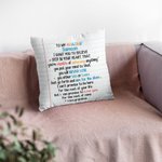 Taie d'oreiller personnalisée Lettre d'amour Noël Anniversaire Coton Cadeau pour la famille ou les amis