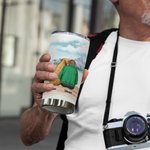 Personligt Forever in My Heart 20 oz rostfritt stålglas med namn Perfekt födelsedagspresent för hundälskare