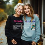 Personalised Word Meaning Definition T-shirt Sweatshirt with Photo Multicolor Available Birthday Christmas Gift for Family Grandparents