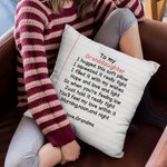 Personalized Love Letter Notebook Style Throw Pillow Cover Christmas Birthday Cotton Anniversary Gift for Family or Friend