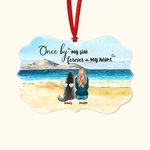 Personalised Forever In My Heart Irregular Shape Ceramic Ornament Golden Sandy Beach Home Decoration Memorial Gift for Pet Lovers