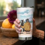 Gepersonaliseerde Life Is Better with a Dog/Dogs 20 oz Stainless Steel Tumbler Perfect Birthday Christmas Gift voor hondenliefhebbers