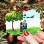 Gepersonaliseerd Once By My Side Forever In My Heart Pets Irregular Shape Ceramic Ornament Kerstcadeau voor vrienden