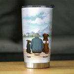 Henkilökohtainen elämä on parempaa Fur Baby / Babies 20 oz ruostumattomasta teräksestä Tumbler nimi syntymäpäivä joululahja koiran ystäville