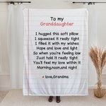 Personalized Love Letter Blanket Letter Paper Sofa Blanket Couple Family Keepsake Anniversary Christmas Gift for Dad Mom Grandparents Children