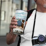 Henkilökohtainen elämä on parempaa Fur Baby / Babies 20 oz ruostumattomasta teräksestä Tumbler nimi syntymäpäivä joululahja koiran ystäville