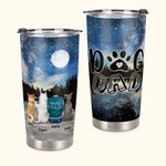 Gepersonaliseerde Dog Mom/Dad 20 oz Stainless Steel Tumbler Leuk Verjaardag Kerstcadeau voor hondenliefhebbers