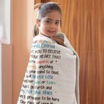 Personalisierte Familie Paar Liebe Brief Decke mit bunten Buchstaben Jahrestag Geburtstag Geschenk für Papa Mama Großeltern