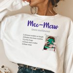 Personalised Word Meaning Definition T-shirt Sweatshirt with Photo Multicolor Available Birthday Christmas Gift for Family Grandparents