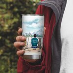 Henkilökohtainen Fur Mama / Papa 20 oz ruostumattomasta teräksestä valmistettu lasipannu, jossa on nimi Täydellinen syntymäpäiväjoululahja lemmikkieläinten ystäville