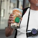 Gobelet personnalisé Fur Mama Papa Maple Tree Love 20oz avec nom Anniversaire Cadeau de Noël pour les amoureux des chiens