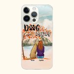 Personifierad Vi är tillsammans under lönnträdet Mobilskal Julklapp Födelsedagspresent för hundälskare