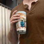 Vaso con nombre personalizado I Love You to the Moon and Back 20oz Taza de café con tema de arce Regalo de cumpleaños y Navidad para los amantes de lo