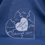 Décoration Plaque Acrylique Personnalisée avec 1-12 Noms Ornement en Coeur  Style Puzzle Cadeau Fête Anniversaire pour Femme Mère Famille