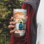 Vaso con nombre personalizado I Love You to the Moon and Back 20oz Taza de café con tema de arce Regalo de cumpleaños y Navidad para los amantes de lo