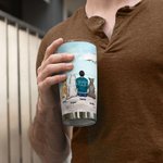 Personlig Forever in My Heart rostfri tumbler med namn Födelsedag julklapp för hundälskare