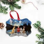 Personalized Life Is Better With Fur Baby Shaped Ceramic Pendant Christmas Gift Hanging Ornament