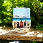 Personlig I Love You Wine Tumbler Livsmedelsgodkänt rostfritt stål Födelsedag julklapp för hundälskare