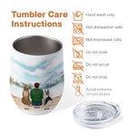 Personalisierte einmal an meiner Seite für immer in meinem Herzen Wein Becher Edelstahl Geburtstag Geschenk für Hundeliebhaber