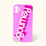 Coque de téléphone personnalisée rose Fashion Name Coque en TPU pour iPhone Cadeau pour Bestie Pink Lover Fashion Doll Fan
