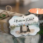 Personalized Fur Baby Laside Gathering Irregular Shape Acrylic Ornament Christmas Memorial Gift for Pet Lovers