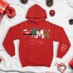Sweatshirt T-shirt Personnalisé avec Surnom et 1-6 Nom Enfants Cadeau Famille Noël pour Maman Grand-Mère
