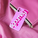 Coque de téléphone personnalisée rose Fashion Name Coque en TPU pour iPhone Cadeau pour Bestie Pink Lover Fashion Doll Fan