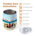 Personlig I Love You Wine Tumbler Livsmedelsgodkänt rostfritt stål Födelsedag julklapp för hundälskare