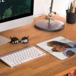 Tapis de Souris Photo Rectangulaire Personnalisé Lisse et Lavable Accessoire de Bureau Ordinateur Meilleur Ami Cadeau Travailleur