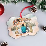 Personalisierte für immer in meinem Herzen Menschen und Haustiere unregelmäßig geformt Acryl Ornament Memorial Weihnachtsgeschenk für Tierbesitzer