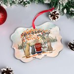 Personalised Life Is Better With Dogs Irregular Shape Acrylic Ornament Christmas Memorial Gift for Dog Lover Owner