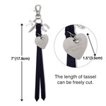 Montura Personalizada Colgante Tallado en Forma de Corazón Borla Joyería Ecuestre Accesorio de Equitación con Texto Cumpleaños Regalo de Navidad para Amante de los Caballos