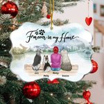 Personalised Forever In My Heart Irregular Shape Acrylic Ornament Christmas Birthday Gift for Friends Dog Lover