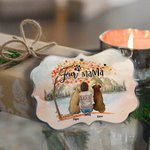 Personnalisé We Are Together Forme irrégulière Ornement suspendu en acrylique Décoration de maison de Noël Cadeau pour les propriétaires d'animaux de 