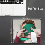 Tapis de Souris Photo Rectangulaire Personnalisé Lisse et Lavable Accessoire de Bureau Ordinateur Meilleur Ami Cadeau Travailleur