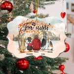 Personnalisé We Are Together Forme irrégulière Ornement suspendu en acrylique Décoration de maison de Noël Cadeau pour les propriétaires d'animaux de 