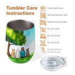 Personalised Life Is Better Wine Tumbler Food Grade Stainless Steel Birthday Christmas Gift for Dog Lovers