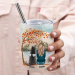 Personalised Life Is Better With a Dog/Dogs Wine Tumbler Food Grade Stainless Steel Birthday Christmas Gift for Dog Lovers