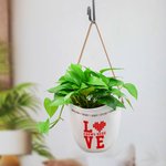 Personalised Love Grows Here Flower Pot with 1-10 Names Grandparents Day Thanksgiving Birthday Gift for Grandparents Mother