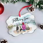 Personalised Forever In My Heart Irregular Shape Acrylic Ornament Christmas Birthday Gift for Friends Dog Lover