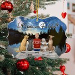 Personalizado Starry Night with Fur Baby Acrylic Hanging Ornament Christmas Memorial Gift for Pet Lover